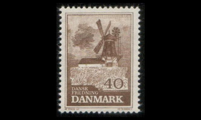 Tanska 437x ** Luonnonsuojelu x-paperi (1965)