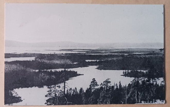 Kemijärvi, näköala Hirvasvaaralta, vanha mv pk, ei p.