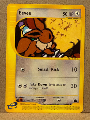 Pokémon Eevee 54/144 – Skyridge 2003 – e-Reader – Non-Holo