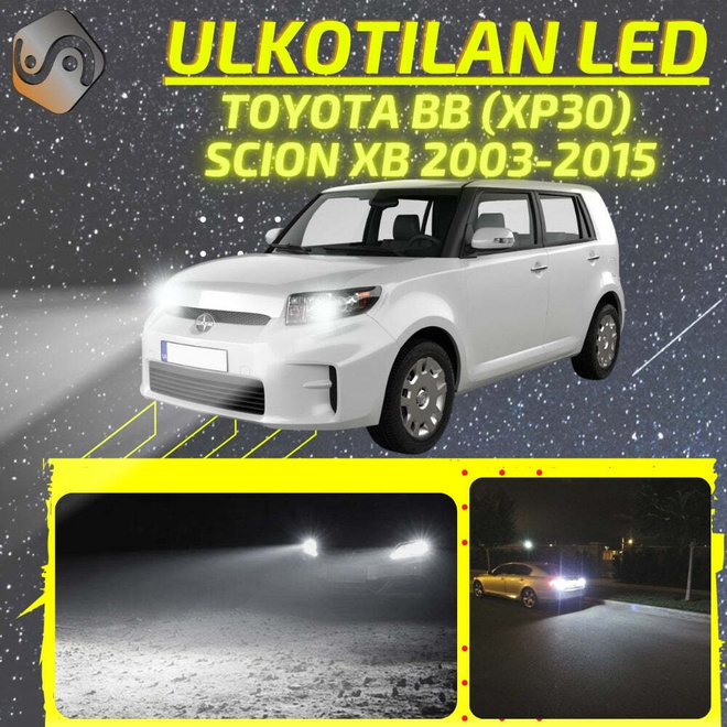 bB (XP30) / Scion xB 2003-2015 Ulkoiset LED -valot