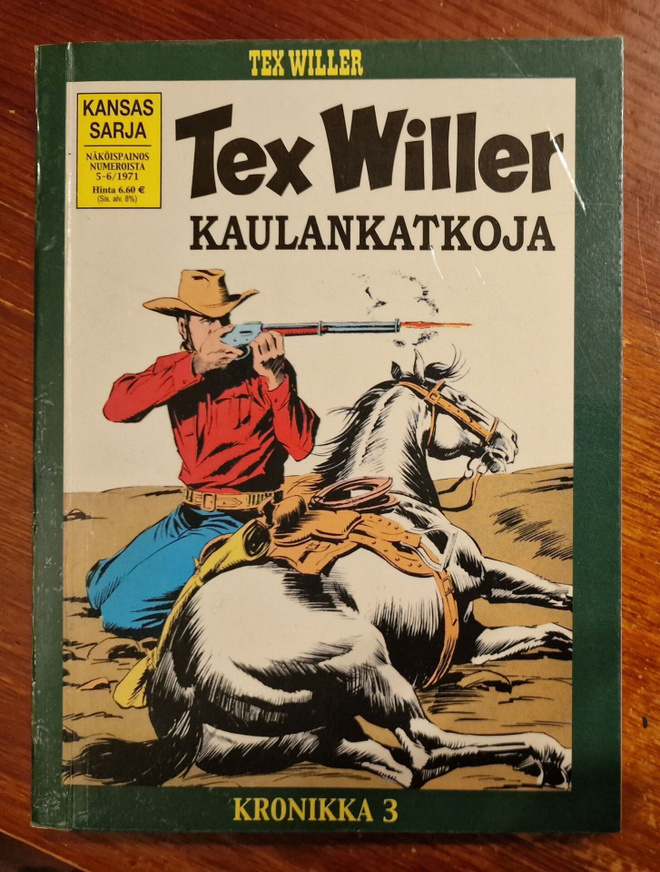 Tex Willer Kronikka 3 Näköispainos numeroista 5-6/1971