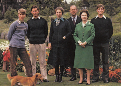 Kuningatar Elizabeth ja perhettä, v. 1979