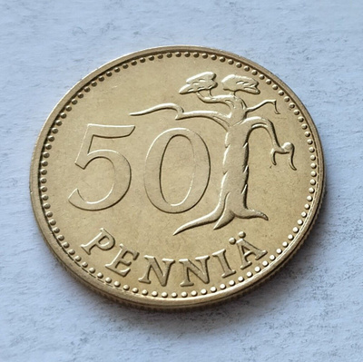 50 penniä, UNC, v. 1978