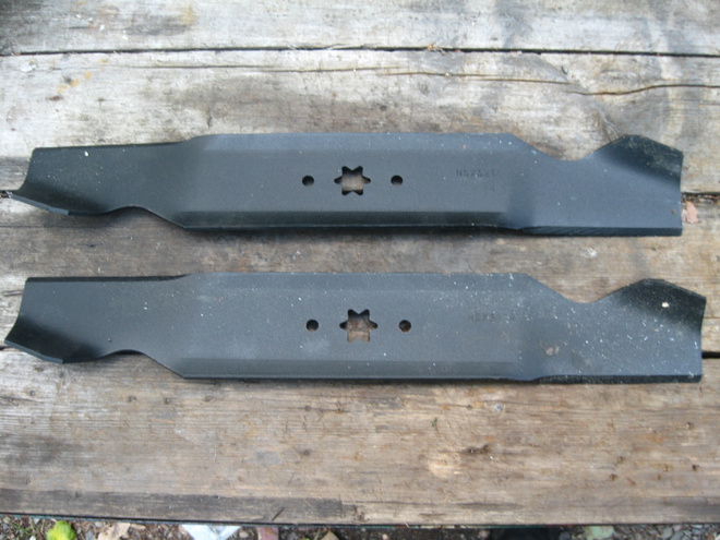 2 X terä 19 5/16": MTD, Stiga 38" leikkuulaite