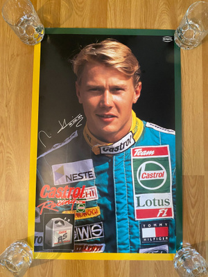 Mika Häkkinen 1992 Lotus juliste
