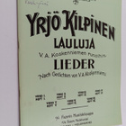 Yrjö Kilpinen : Lauluja V.A. Koskenniemen runoihin - pikkukuva 1