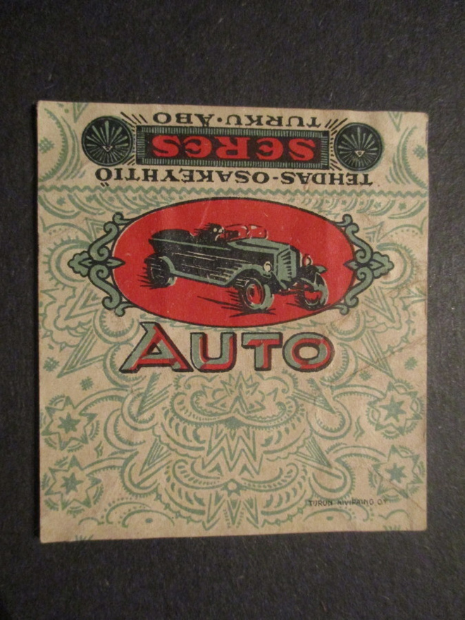 VANHA KARAMELLIPAPERI - AUTO TEHDAS-OSAKEYHTIÖ SERES  (AB16)