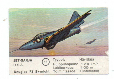 Purkkakuva Fazer JET-SARJA n:o 16  DOGLAS f3 Skynight