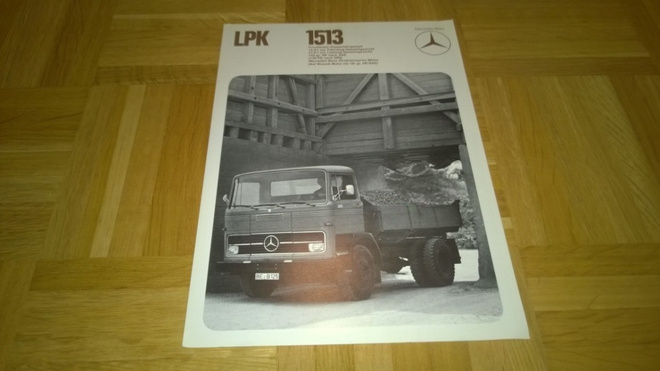 Esite Mercedes-Benz kuorma-auto LPK 1513, 1973