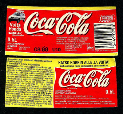 COCA-COLA, Voita HONDA, 0.5 l