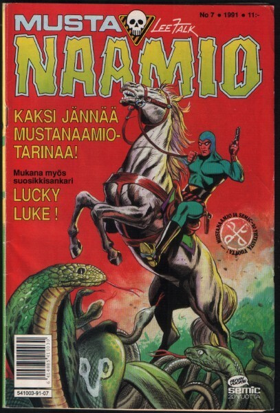 Mustanaamio 7/1991 Lucky Luke: Vaarallinen ylitys