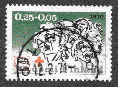 Punainen risti 1970 0,25+0,05mk (LAPE 672) O