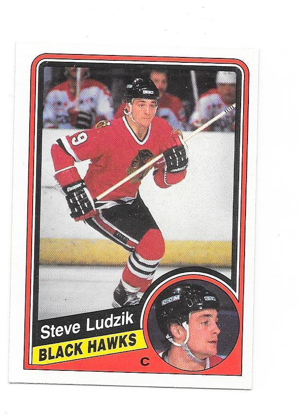 1984-85 OPC #38 Steve Ludzik Chicago Blackhawks