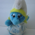 Pieni, vintage Smurffi pehmo, Smurffiina - pikkukuva 1