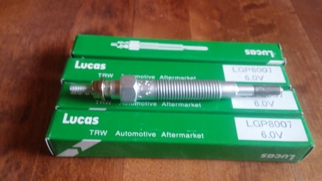 Lucas LGP8007 6.0V hehkutulpat 4kpl