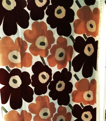 Marimekko pieni unikko kangas 2,5 m