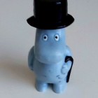 5,8 cm, MUUMI-FIGUURI MOOMIN 1992 BULLS MUUMIPAPPA - pikkukuva 1