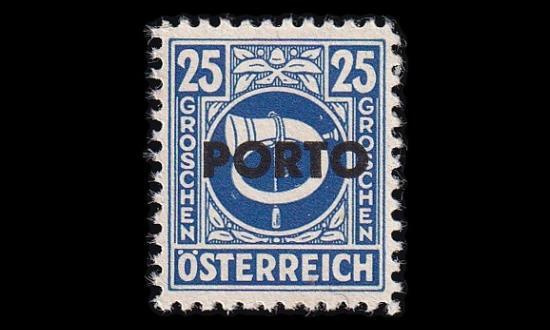 Itävalta P_197 ** Porto 25 g (1946)