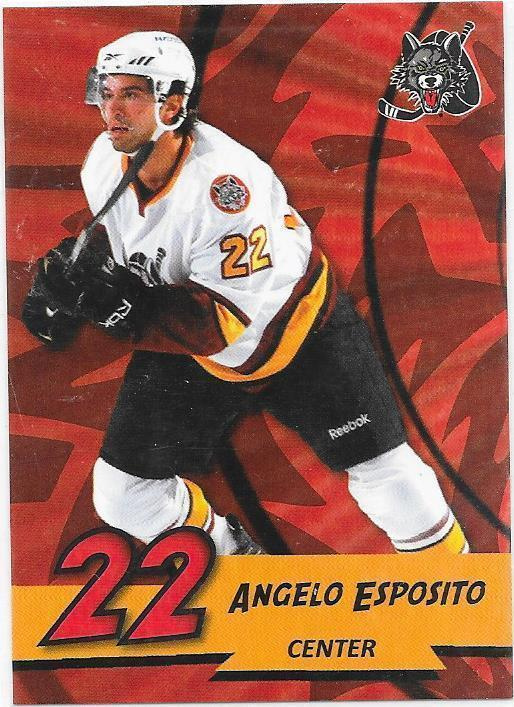2010-11 Chicago Wolves #22 Angelo Esposito ex- Pelicans farm