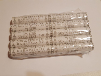 Suomen 2 sentin kolikoita 2004 500 kpl
