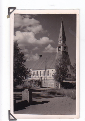 VANHA Valokuva Postikortti Lappi Rovaniemi n. 1940-luku