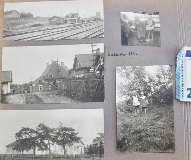 13 Valokuvaa Sakkola Karjalan Kannas Rautatie Asema ym 1921