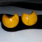 Vintage Baltic Amber EGG YOLK Meripihka korvakorut - pikkukuva 5