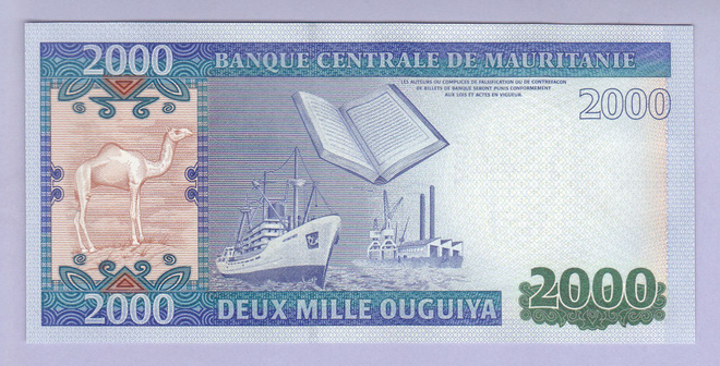 Mauritania 2000 Ouguiya v.2011 UNC P-20