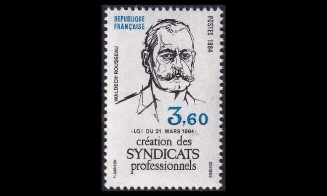 Ranska 2431 ** Ammattiyhdistykset 100v (1984)
