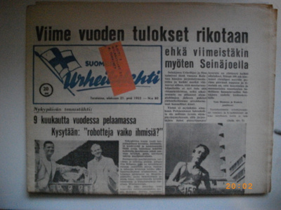 Suomen Urheilulehti Nro 80/1952 (25.2)