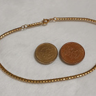 Vintage nilkkaketju Box Chain Gold double - pikkukuva 4
