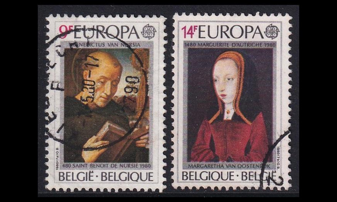 Belgia 2023-4 o Europa merkkihenkilöitä (1980)