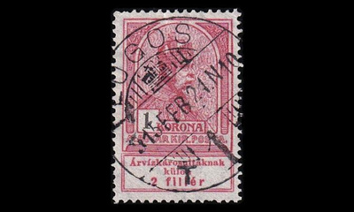 Unkari 142 o Itä-Banatian tulva-apu 1 Kr + 2 f (1913)