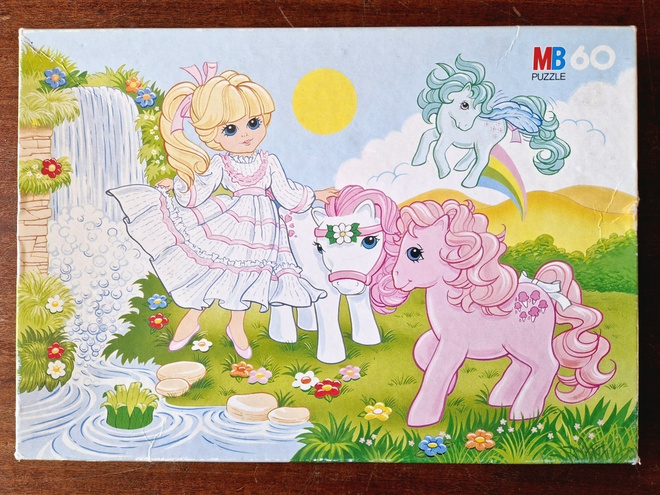 My Little Pony vintage palapeli 1987.Hasbro 3665.21