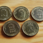 Venäjä 2013, 10 ruplaa, 5 kpl. erilaisia - pikkukuva 1