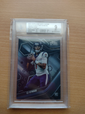 CJ Stroud Topps chrome rookie card/199 Beckett 9