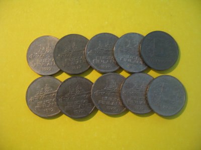 10 kpl 5 markkaa - 1972