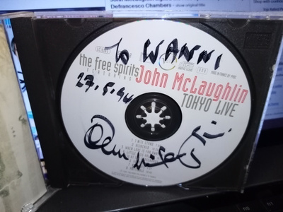 CD JOHN MCLAUGHLIN THE FREE SPIRITS ( SIGNED 3X)
