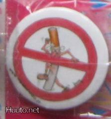 NO SMOKING - rintamerkki (UUSI) Koko: 3 cm