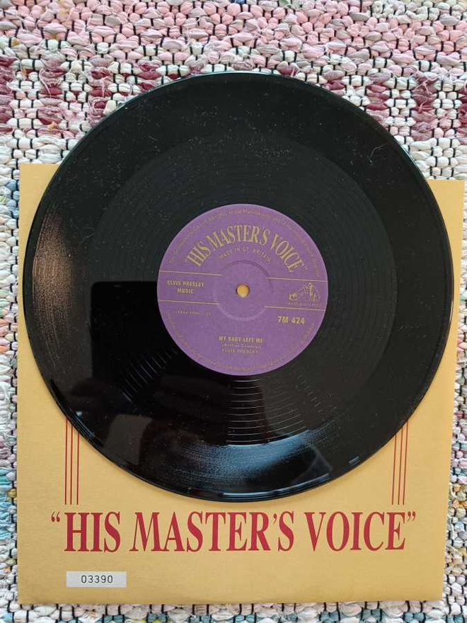ELVIS PRESLEY - My Baby Left Me 10" 45