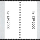 Åland 2000  Lintuja  2,20 mk välilöpari numero ** LaPe 169 - pikkukuva 2
