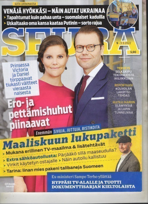 Seura n:o 9 2022 Victoria & Daniel. Kouvolan lakritsi. Iina