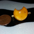 Vintage Baltic Amber EGG YOLK Meripihka kuu solki - pikkukuva 2