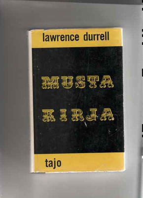 Durrell,Lawrence: Musta kirja,Tajo ,1963,skp