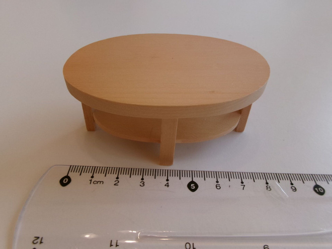 Nukkekoti Lundby puinen sohvapöytä