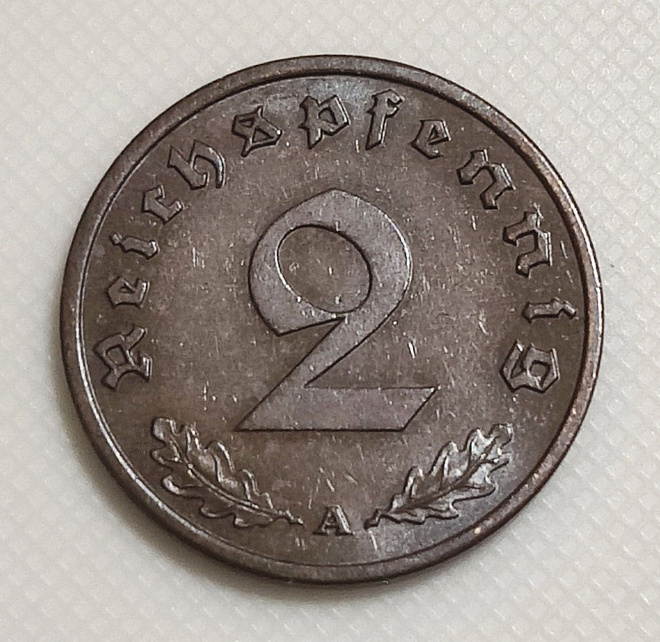 Saksa 2 Pfennig 1939A