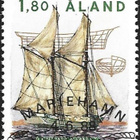 Åland 1988 Purjelaivoja 1,80 mk EP Lape 028 alareuna LOISTO - pikkukuva 1