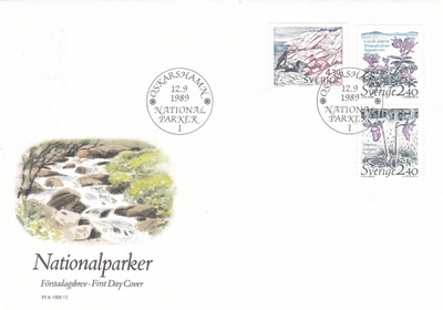 RUOTSI 1989 - Fa 1583/85 FDC KUORI