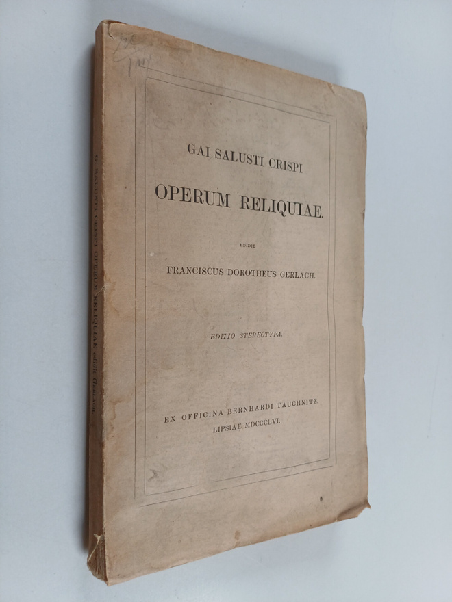Gai Salusti Crispi : Operum reliquiae (lukematon)