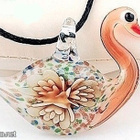 1410 .. Murano Käsintehty Lampwork Taidelasia .. Kaulakoru - pikkukuva 2
